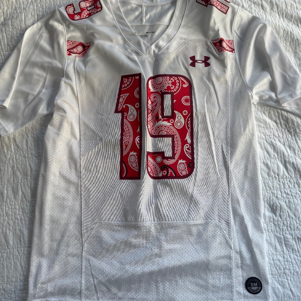BOSTON COLLEGE, RED BANDANA - Football Jersey- Adult Small